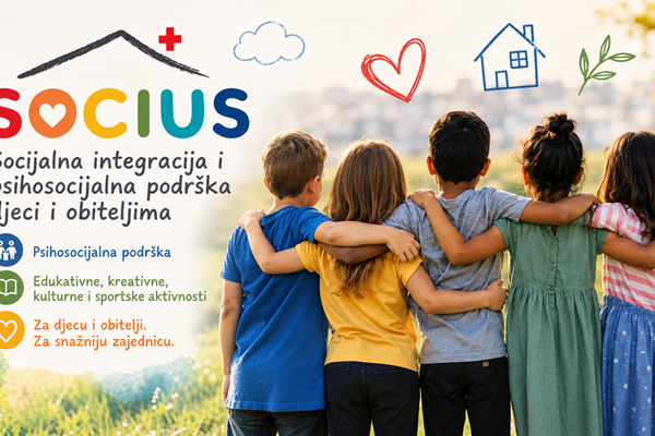 Javni poziv za iskaz interesa za sudjelovanje u projektu „Socius – socijalna integracija i psihosocijalna podrška djeci i obiteljima“